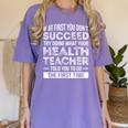 Health Teacher Tshirt Appreciation For Men Women Women's Comfort Colors T-Shirt Violet