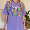 We Heart Love Our School Custodian For Teacher & Kids Women's Comfort Colors T-Shirt Violet We Heart Love Our School Custodian For Teacher & Kids Women's Comfort Colors T-Shirt Violet