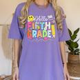 Hello Fifth Grade Team 5th Grade Back To School Teacher Kids Women's Comfort Colors T-Shirt Violet Hello Fifth Grade Team 5th Grade Back To School Teacher Kids Women's Comfort Colors T-Shirt Violet