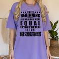 High School Teacher Personalized Women's Comfort Colors T-Shirt Violet High School Teacher Personalized Women's Comfort Colors T-Shirt Violet