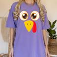Hilarious Turkey Halloween Thanksgiving Teacher Nurse Women's Comfort Colors T-Shirt Violet Hilarious Turkey Halloween Thanksgiving Teacher Nurse Women's Comfort Colors T-Shirt Violet