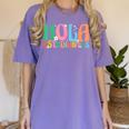 Hola Estudiantes Maestra Back To School Spanish Teacher Women's Comfort Colors T-Shirt Violet Hola Estudiantes Maestra Back To School Spanish Teacher Women's Comfort Colors T-Shirt Violet