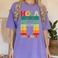 Hola Estudiantes Spanish Teacher Back To School 2025 Women's Comfort Colors T-Shirt Violet Hola Estudiantes Spanish Teacher Back To School 2025 Women's Comfort Colors T-Shirt Violet