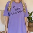 Hot Sexy Teacher Adult Humor Halloween Costume T Shirt Women's Comfort Colors T-Shirt Violet Hot Sexy Teacher Adult Humor Halloween Costume T Shirt Women's Comfort Colors T-Shirt Violet