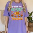 Humor I Teach The Cutest Turkeys Thanksgiving Teacher Women's Comfort Colors T-Shirt Violet Humor I Teach The Cutest Turkeys Thanksgiving Teacher Women's Comfort Colors T-Shirt Violet
