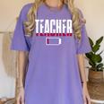 Humor Teacher Empty Battery Power Men Women Women's Comfort Colors T-Shirt Violet Humor Teacher Empty Battery Power Men Women Women's Comfort Colors T-Shirt Violet