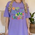 We Are Hungry For Learning Teacher Life Back To School Women's Comfort Colors T-Shirt Violet We Are Hungry For Learning Teacher Life Back To School Women's Comfort Colors T-Shirt Violet