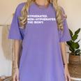 Hyphenated Irony Joke English Grammar Teachers Gag Women's Comfort Colors T-Shirt Violet