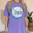 Ice Halloween Pun Costume Easy Lazy Team Group Teacher Women's Comfort Colors T-Shirt Violet