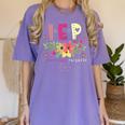 IEP I Encourage Progress Teacher Special Education Men Women Women's Comfort Colors T-Shirt Violet IEP I Encourage Progress Teacher Special Education Men Women Women's Comfort Colors T-Shirt Violet