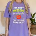 I'm That Awesome Paraeducator Teacher Women's Comfort Colors T-Shirt Violet I'm That Awesome Paraeducator Teacher Women's Comfort Colors T-Shirt Violet