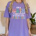 I'm A Math Teacher Of Course I Have Problems Back To School Women's Comfort Colors T-Shirt Violet