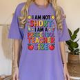 I'm Not Short I'm A Preschool Teacher Size Quote Women Women's Comfort Colors T-Shirt Violet I'm Not Short I'm A Preschool Teacher Size Quote Women Women's Comfort Colors T-Shirt Violet