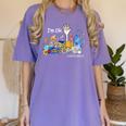 I'm Ok Lunch Lady Life Cafeteria Crew Teacher Women Women's Comfort Colors T-Shirt Violet I'm Ok Lunch Lady Life Cafeteria Crew Teacher Women Women's Comfort Colors T-Shirt Violet