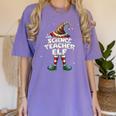 I'm The Science Teacher Elf Family Matching Group Christmas Women's Comfort Colors T-Shirt Violet