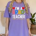I'm A SPED Teacher Special Education Teacher Women's Comfort Colors T-Shirt Violet I'm A SPED Teacher Special Education Teacher Women's Comfort Colors T-Shirt Violet