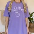 I'm The Teacher's Pet Men Women Kids Women's Comfort Colors T-Shirt Violet