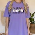 Inclusion Isn't Scary Boo Ghost Halloween Sped Teacher Women's Comfort Colors T-Shirt Violet Inclusion Isn't Scary Boo Ghost Halloween Sped Teacher Women's Comfort Colors T-Shirt Violet