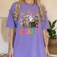 Inclusion Isnt Scary Halloween Skeleton Ghost Sped Teacher Women's Comfort Colors T-Shirt Violet Inclusion Isnt Scary Halloween Skeleton Ghost Sped Teacher Women's Comfort Colors T-Shirt Violet
