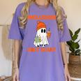 Inclusion Isn't Scary Shirt Halloween SLP Sped Teacher Women's Comfort Colors T-Shirt Violet