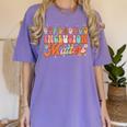 Inclusion Matters Groovy American Sign Language ASL Teacher For Men Women Women's Comfort Colors T-Shirt Violet Inclusion Matters Groovy American Sign Language ASL Teacher For Men Women Women's Comfort Colors T-Shirt Violet