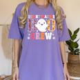 Infant Teacher Boo Crew Halloween Costume Women's Comfort Colors T-Shirt Violet Infant Teacher Boo Crew Halloween Costume Women's Comfort Colors T-Shirt Violet