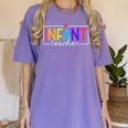 Infant Teacher Daycare Provider Childcare Teacher Women's Comfort Colors T-Shirt Violet