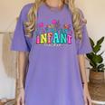 Infant Teacher Floral First Day Back To School Teaching Women's Comfort Colors T-Shirt Violet Infant Teacher Floral First Day Back To School Teaching Women's Comfort Colors T-Shirt Violet