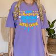 Infant Whisperer Daycare School Childcare Infant Teacher Women's Comfort Colors T-Shirt Violet
