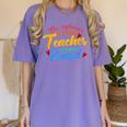 The Influence Of Great Teacher Can Never Be Erased School For Men Women Women's Comfort Colors T-Shirt Violet