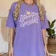 Intervention Teacher Intervention Specialist Women's Comfort Colors T-Shirt Violet Intervention Teacher Intervention Specialist Women's Comfort Colors T-Shirt Violet
