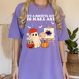 It's A Bootiful Day To Make Art Groovy Art Teacher Halloween Women's Comfort Colors T-Shirt Violet It's A Bootiful Day To Make Art Groovy Art Teacher Halloween Women's Comfort Colors T-Shirt Violet
