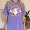It's A Bootiful Day To Make Art Halloween Art Teacher Women's Comfort Colors T-Shirt Violet