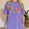 It's A Good Day To Dance Dance Teacher Dancing Dancer Women's Comfort Colors T-Shirt Violet It's A Good Day To Dance Dance Teacher Dancing Dancer Women's Comfort Colors T-Shirt Violet