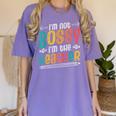 I´m Not Bossy I´m The Teacher Graduation Men Women Women's Comfort Colors T-Shirt Violet