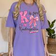 K Is For Kindergarten Teacher Coquette Bow Back To School Women's Comfort Colors T-Shirt Violet K Is For Kindergarten Teacher Coquette Bow Back To School Women's Comfort Colors T-Shirt Violet
