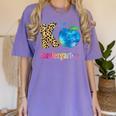 K Is For Kindergarten Teacher Tie Dye Back To School Kinder For Men Women Girls Kids Women's Comfort Colors T-Shirt Violet