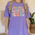 In My Kindergarten Era Retro Back To School Teacher Student Women's Comfort Colors T-Shirt Violet In My Kindergarten Era Retro Back To School Teacher Student Women's Comfort Colors T-Shirt Violet