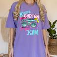 Kindergarten Is My Jam Cute Teacher Shirt 80's 90's Styl Women's Comfort Colors T-Shirt Violet Kindergarten Is My Jam Cute Teacher Shirt 80's 90's Styl Women's Comfort Colors T-Shirt Violet