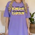 Kindergarten Pencil First Day Of School Teacher Toddler Kids Women's Comfort Colors T-Shirt Violet Kindergarten Pencil First Day Of School Teacher Toddler Kids Women's Comfort Colors T-Shirt Violet