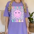 Kindergarten Vibes First Day Of School Kindergarten Teacher Women's Comfort Colors T-Shirt Violet