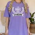 La Profe Mas Chingona Spanish Female Teacher Women's Comfort Colors T-Shirt Violet La Profe Mas Chingona Spanish Female Teacher Women's Comfort Colors T-Shirt Violet