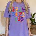 Learning Math Numbers Counting Back To School Teacher For Men Women Girls Kids Women's Comfort Colors T-Shirt Violet