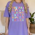 You Are Letters Alphabet Learn ABCs Inspiration Teacher Life Women's Comfort Colors T-Shirt Violet You Are Letters Alphabet Learn ABCs Inspiration Teacher Life Women's Comfort Colors T-Shirt Violet