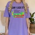 Can I Lick It Periodic Table Chart Science Teacher Women's Comfort Colors T-Shirt Violet Can I Lick It Periodic Table Chart Science Teacher Women's Comfort Colors T-Shirt Violet