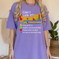 Can I Lick It Periodic Table Chemistry Teachers Women's Comfort Colors T-Shirt Violet