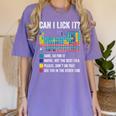 Can I Lick It Periodic Table Of Elements Science Teacher Women's Comfort Colors T-Shirt Violet Can I Lick It Periodic Table Of Elements Science Teacher Women's Comfort Colors T-Shirt Violet