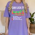 Can I Lick It Periodic Table Science Teacher Boy And Girls Women's Comfort Colors T-Shirt Violet Can I Lick It Periodic Table Science Teacher Boy And Girls Women's Comfort Colors T-Shirt Violet