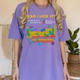 Can I Lick It Periodic Table Science Teacher Student Premium Tri-Blend Women's Comfort Colors T-Shirt Violet