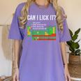 Can I Lick It Periodic Table Science Teacher Student Women's Comfort Colors T-Shirt Violet